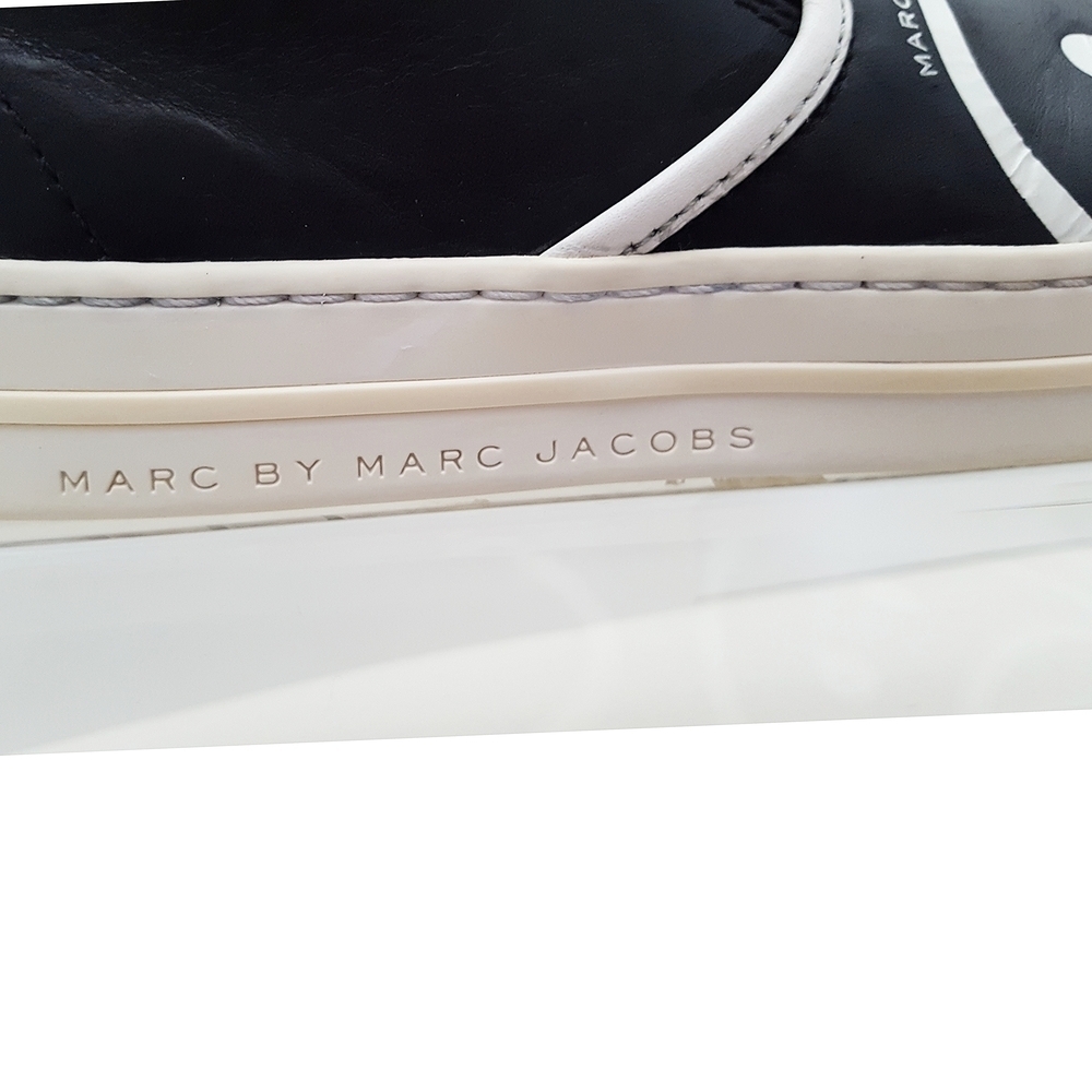 🍦90's Marc Jacobs🔥Sad Face☹ Broom Slio On Sneakers Shoes - Picture 6 of 7